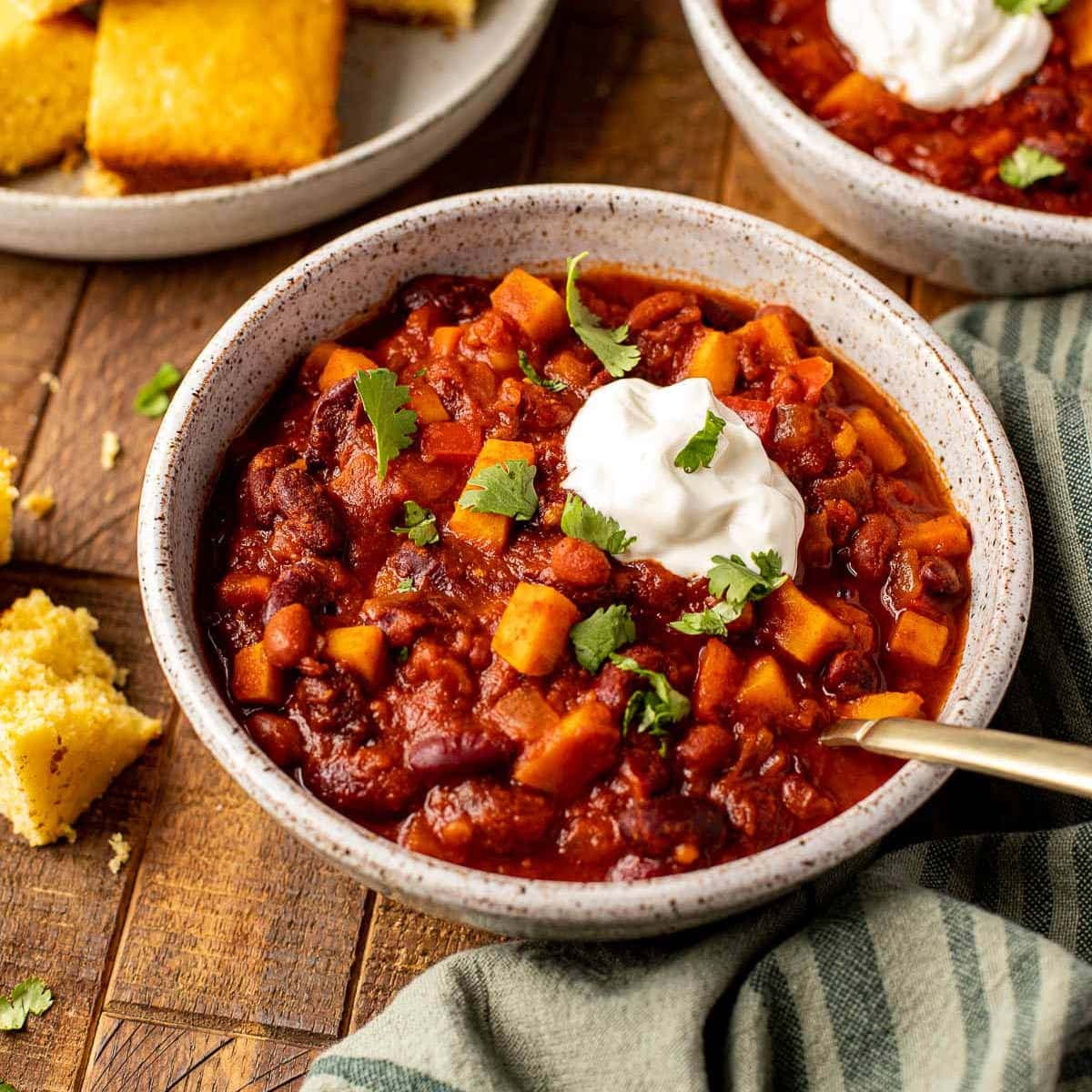 Vegetarian Chili Punchfork
