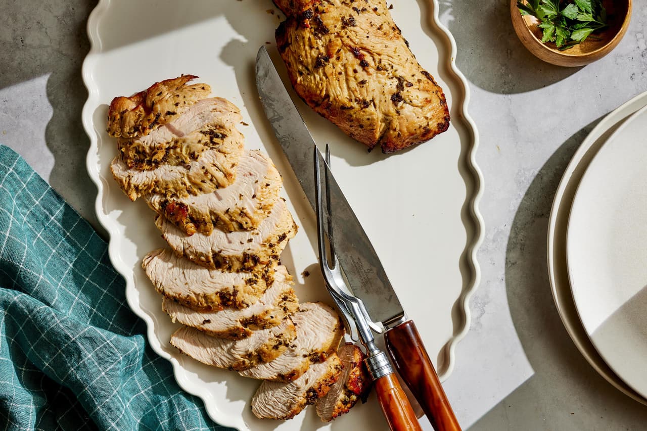 Juicy Garlic Herb Turkey Tenderloin Is Perfect for Small Gatherings