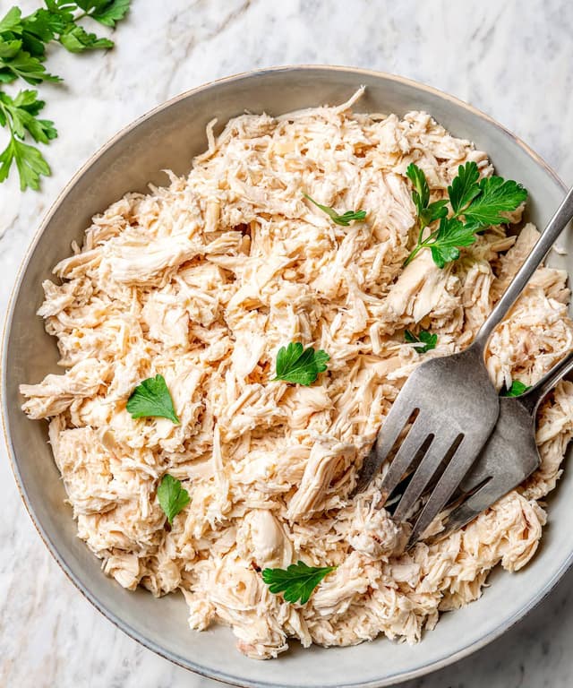 Slow Cooker Shredded Chicken Punchfork