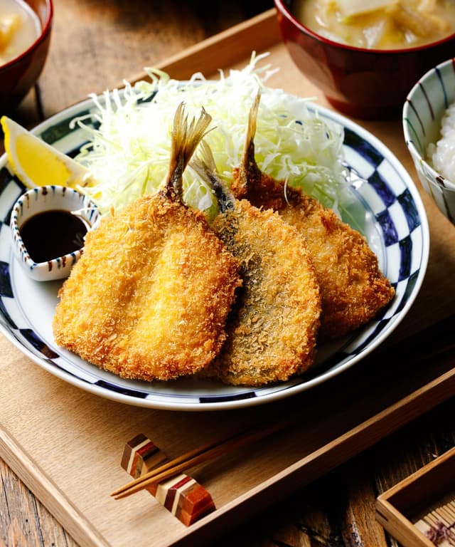 Fried Horse Mackerel (Aji Fry) Punchfork