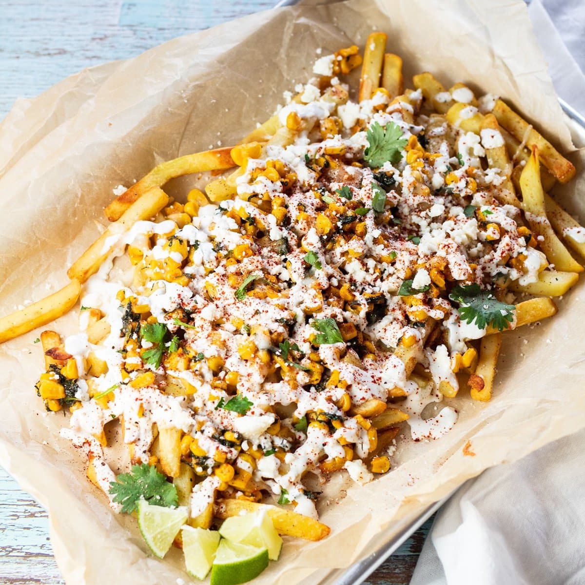 Loaded Mexican Street Corn Fries Punchfork