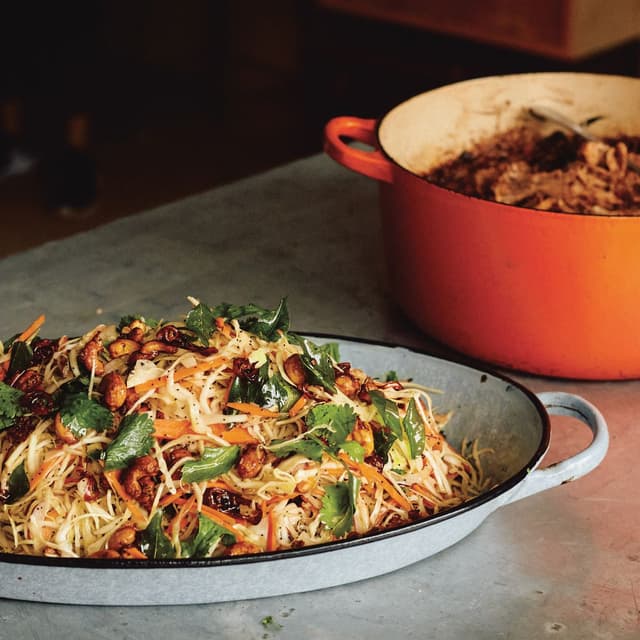 Lime & Poppy Seed Slaw with Curry Leaf Oil From Ottolenghi Test Kitchen