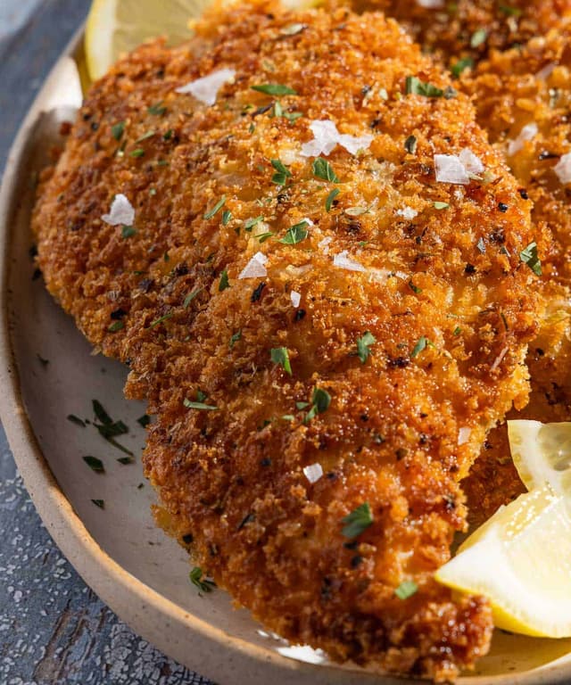 Crispiest Breaded Chicken Cutlets Punchfork