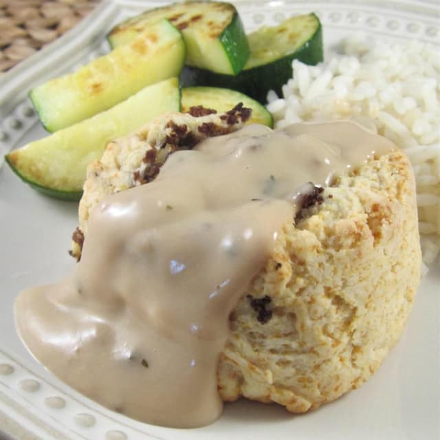 Ground Beef Pinwheels With Mushroom Sauce
