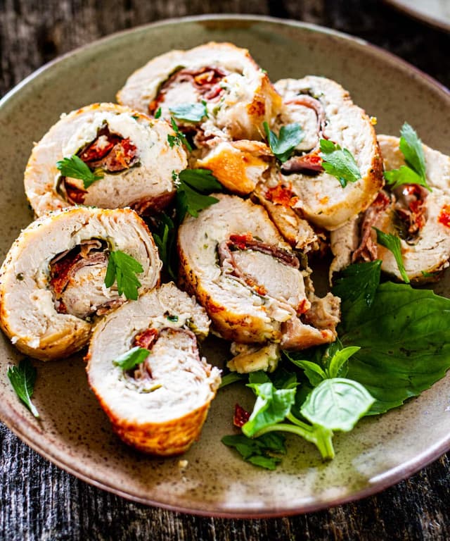 Cheese and Prosciutto Stuffed Chicken Breasts Punchfork
