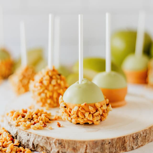 Caramel Apple Cake Pops Punchfork