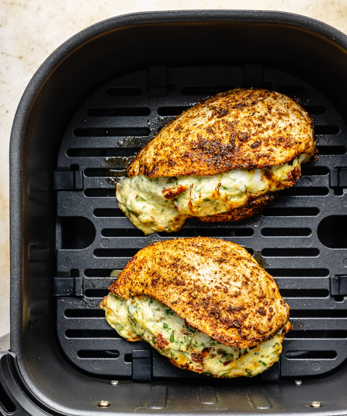 Air Fryer Stuffed Chicken Breast Punchfork