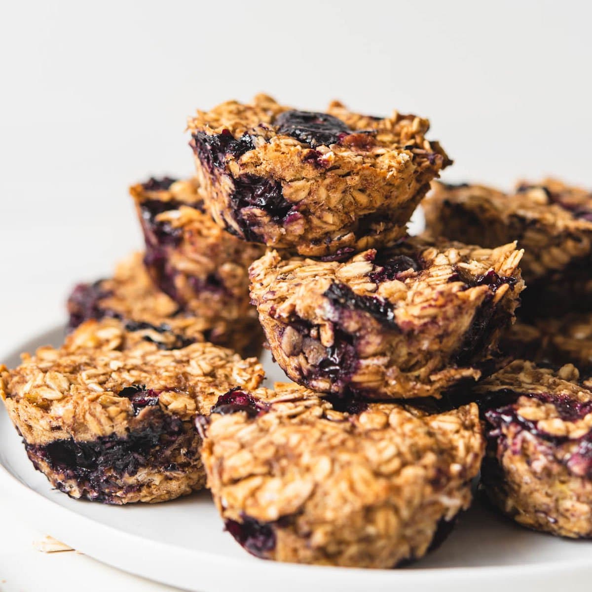 Baked Blueberry Oatmeal Cups Punchfork