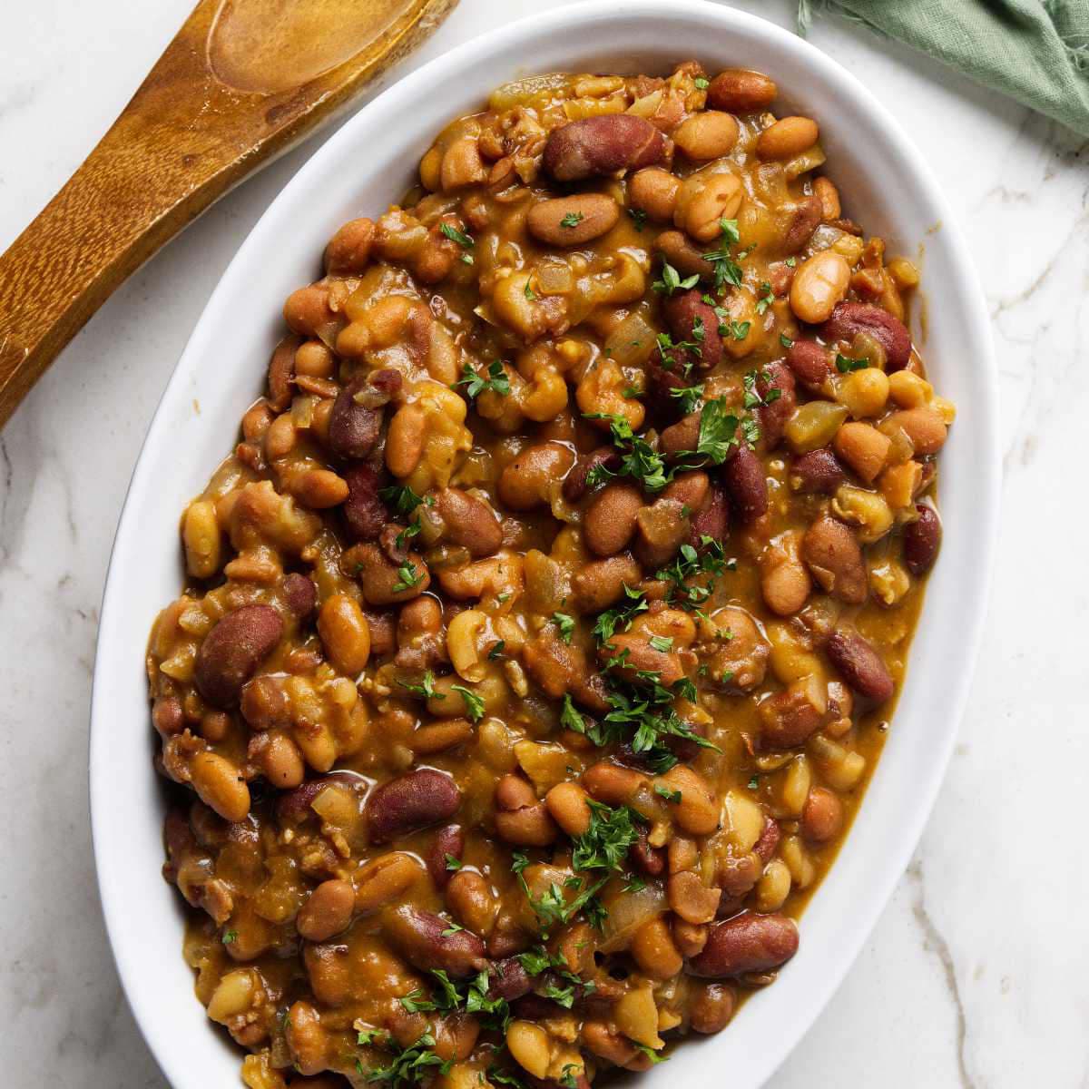 Slow Cooker Baked Beans Punchfork