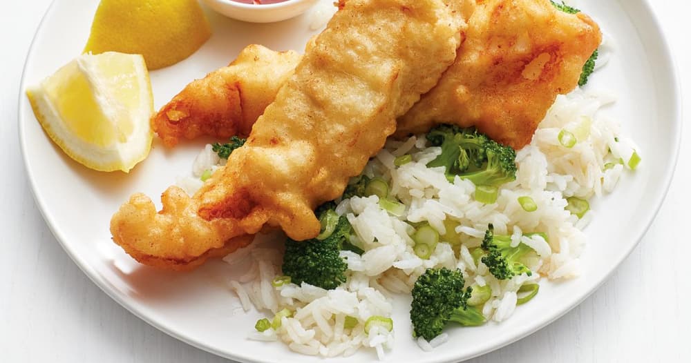 Fish Sticks with Broccoli Rice | Punchfork
