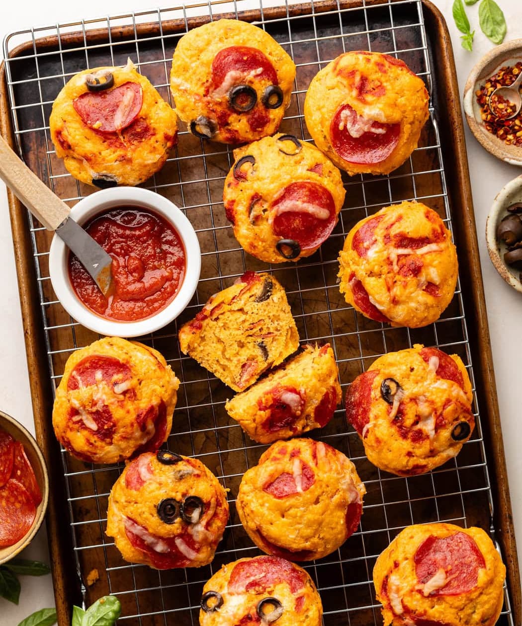 Pepperoni Pizza Muffins Punchfork