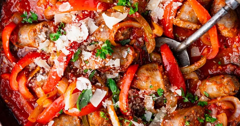 Old Fashioned Italian Sausage and Peppers Punchfork