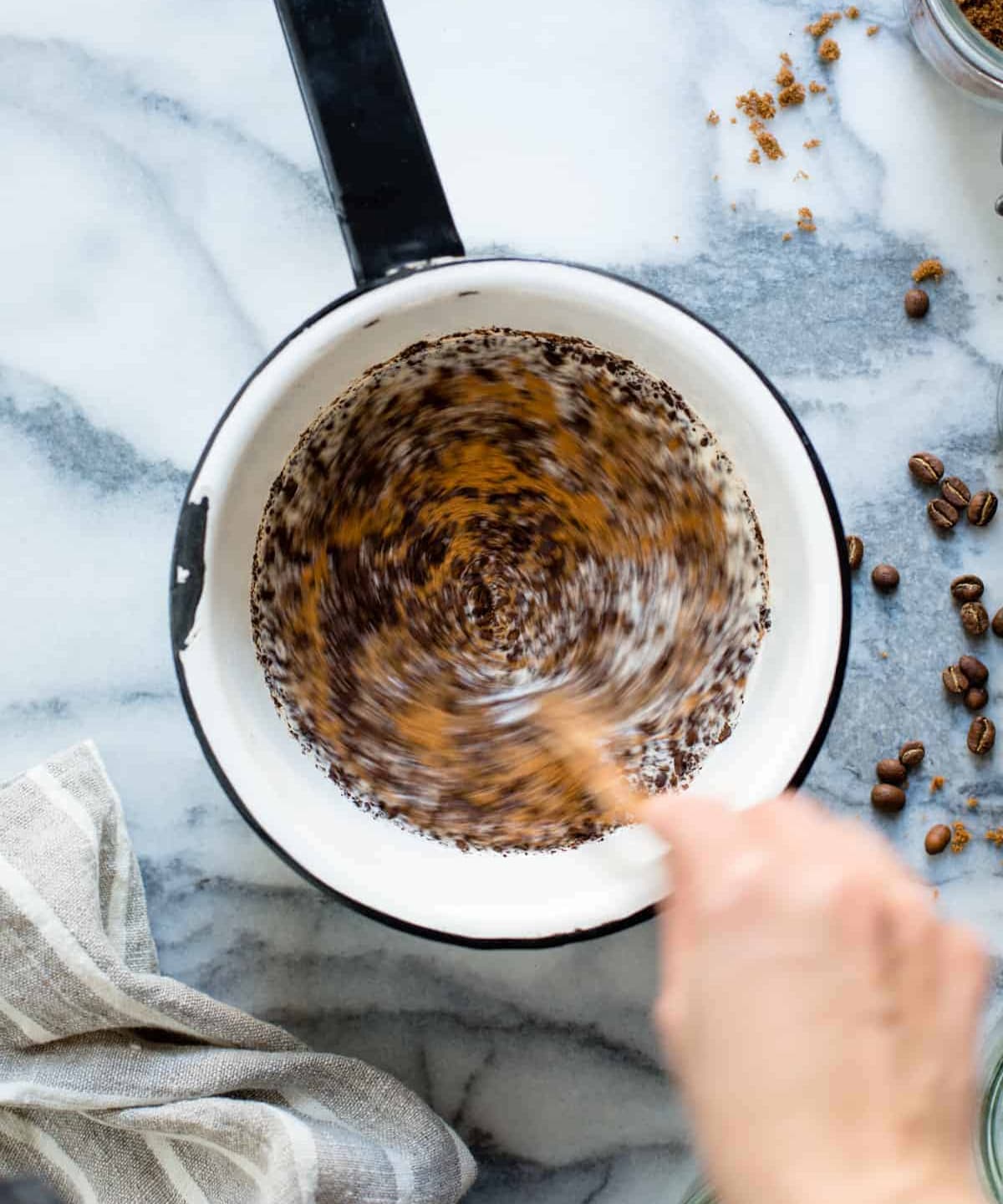 Creamy Coffee Flans with Cinnamon Punchfork