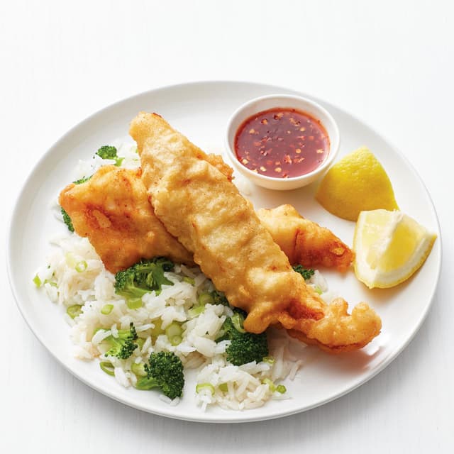 Fish Sticks with Broccoli Rice | Punchfork