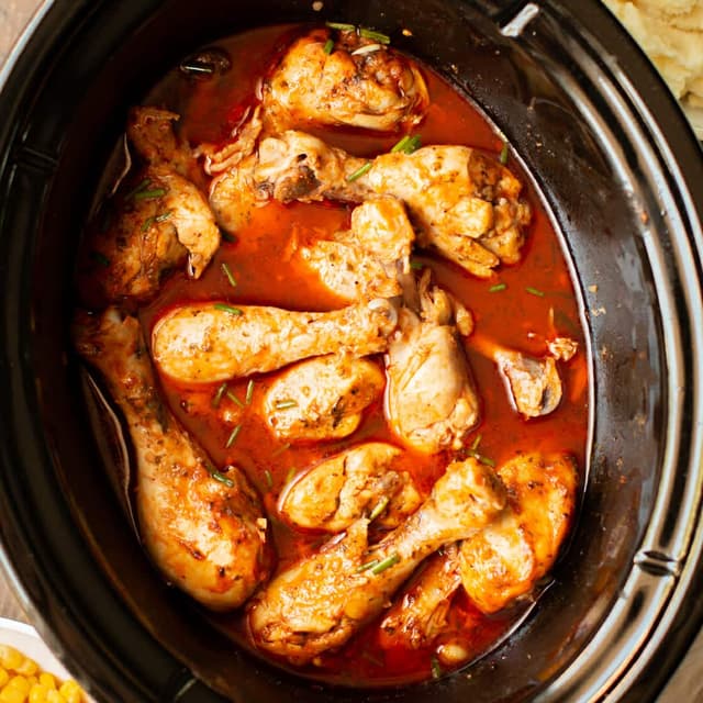 Slow Cooker Buffalo Ranch Drumsticks Punchfork