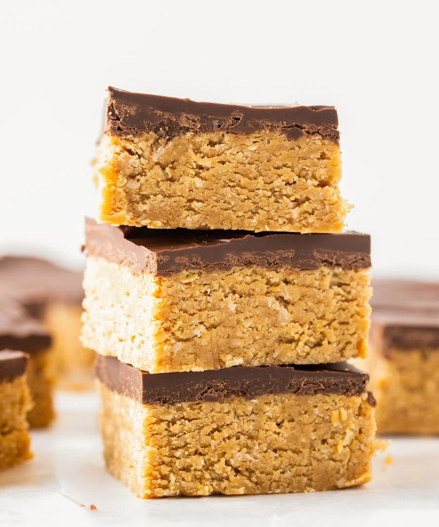 Chocolate Peanut Butter Oatmeal Bars Punchfork