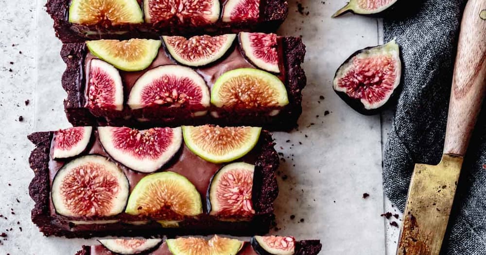Vegan Chocolate Fig Tart & GF Almond Flour Crust Punchfork