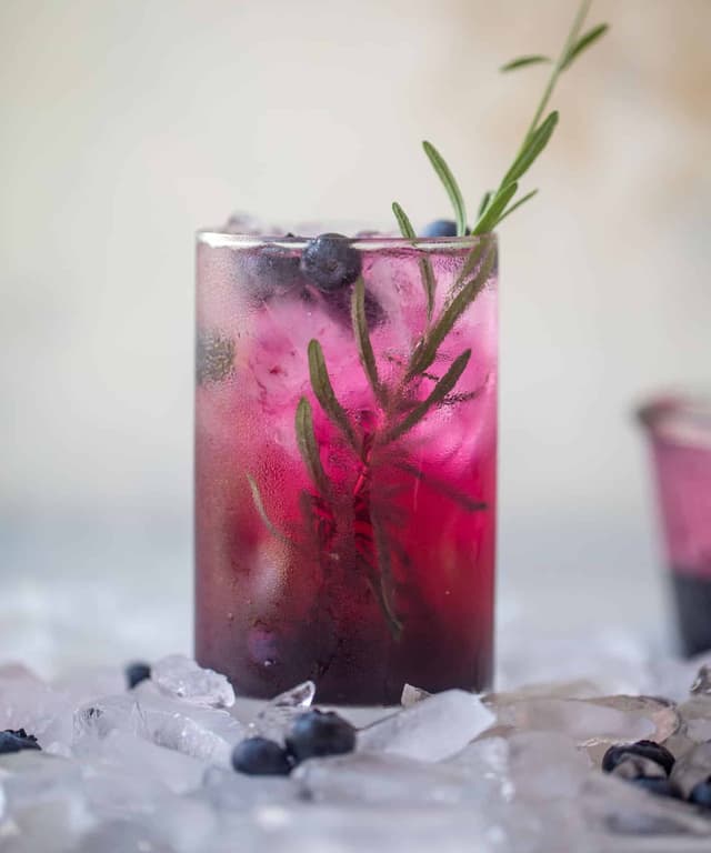 Lavender Blueberry Vodka Sodas Punchfork