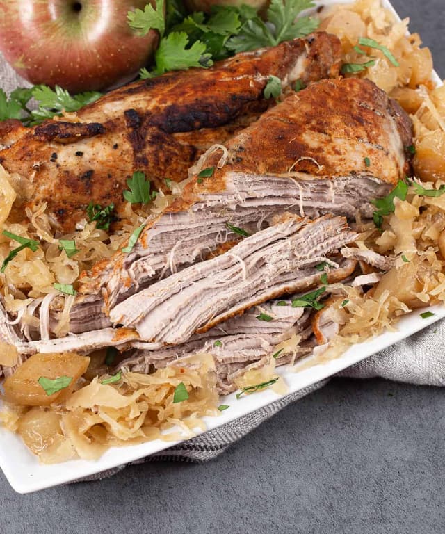 New Year's Day Pork and Sauerkraut Punchfork