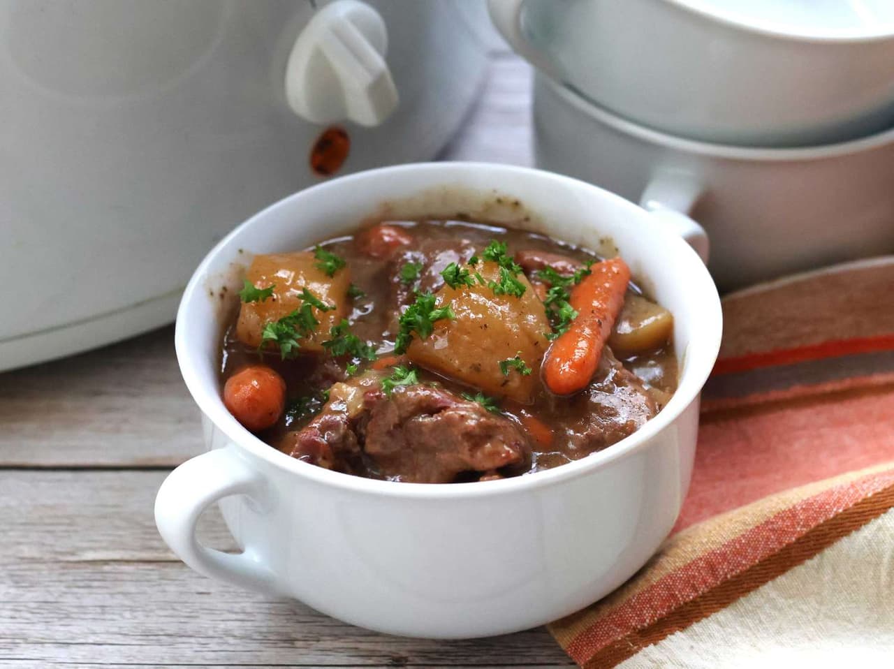 Easy Slow Cooker Beef Stew Punchfork