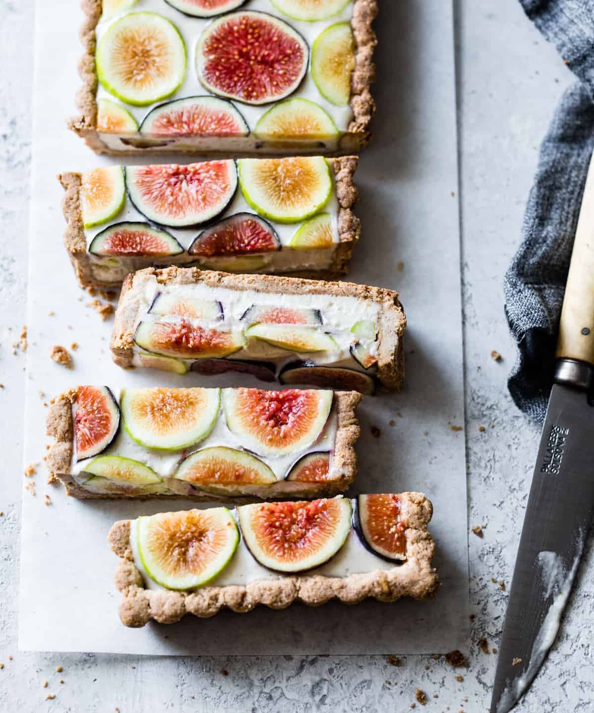 Vegan Fig Tart with Almond Flour Crust Punchfork