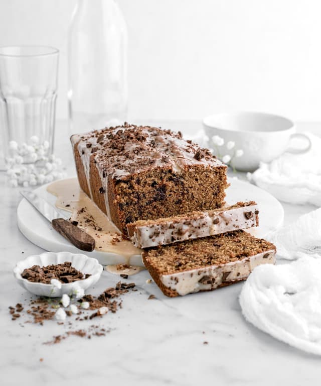 Chocolate Chunk Espresso Sour Cream Loaf Cake | Punchfork