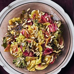 chopped winter salad with carrot ginger dressing Chopped Winter Salad with Carrot-Ginger Dressing