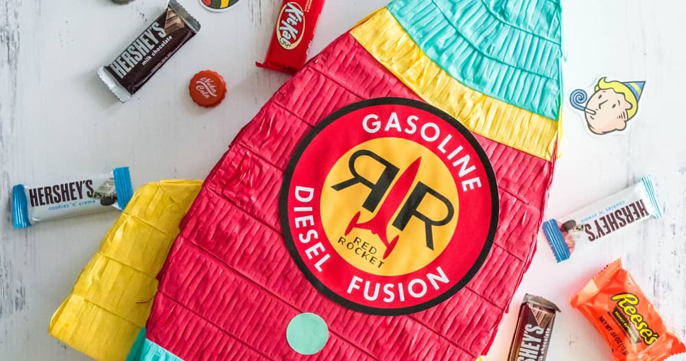 DIY Fallout Red Rocket Pinata | Punchfork