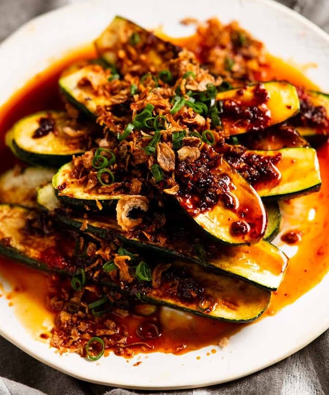 Spicy Asian Zucchini | Punchfork