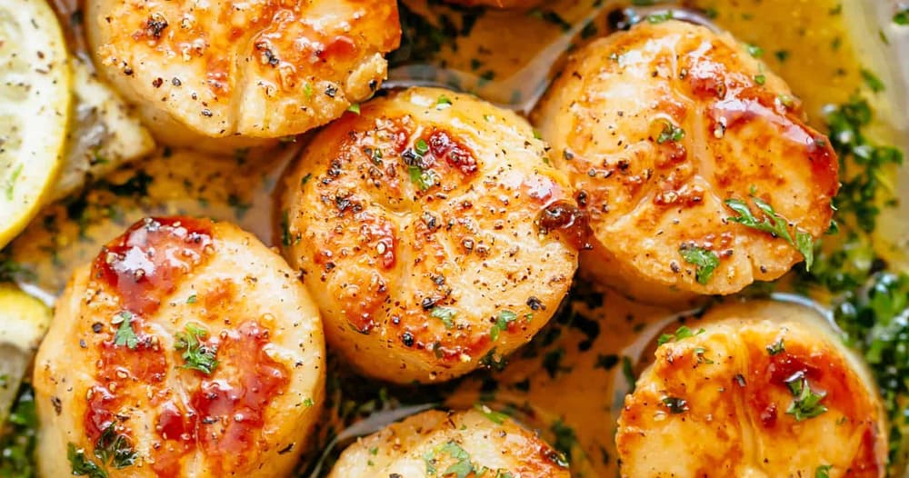 Scallops With Rice 🍋🧄 Lemon Garlic Butter Scallops – A Heavenly Seafood Delight – New and Tips