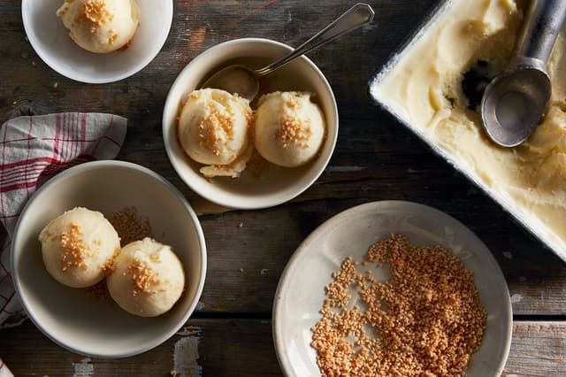 Dori Sanders' No-Churn Fresh Lemon Ice Cream | Punchfork