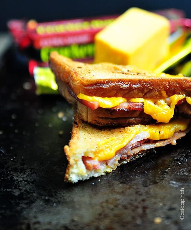 Grilled Cheese Sandwich with Ham and Bacon | Punchfork