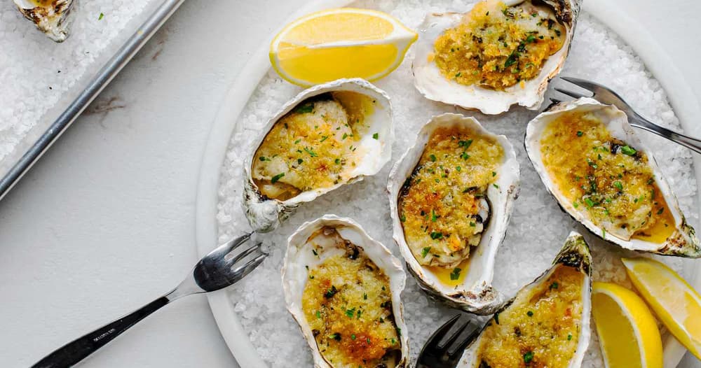 Easy Butter and Herb Baked Oysters | Punchfork