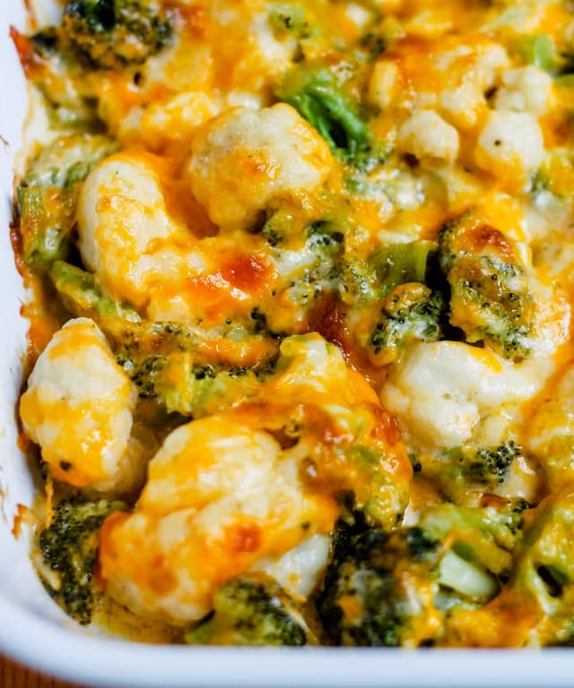Broccoli Cauliflower Cheese Casserole Punchfork