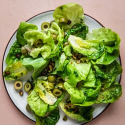 Simple Green Salad with Homemade Mayo Dressing | Punchfork