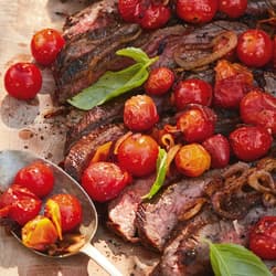 Cold Beef Tenderloin with Tomatoes and Cucumbers | Punchfork
