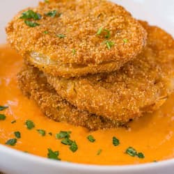 Ranch Fried Green Tomatoes | Punchfork Ranch Fried Green Tomatoes | Punchfork