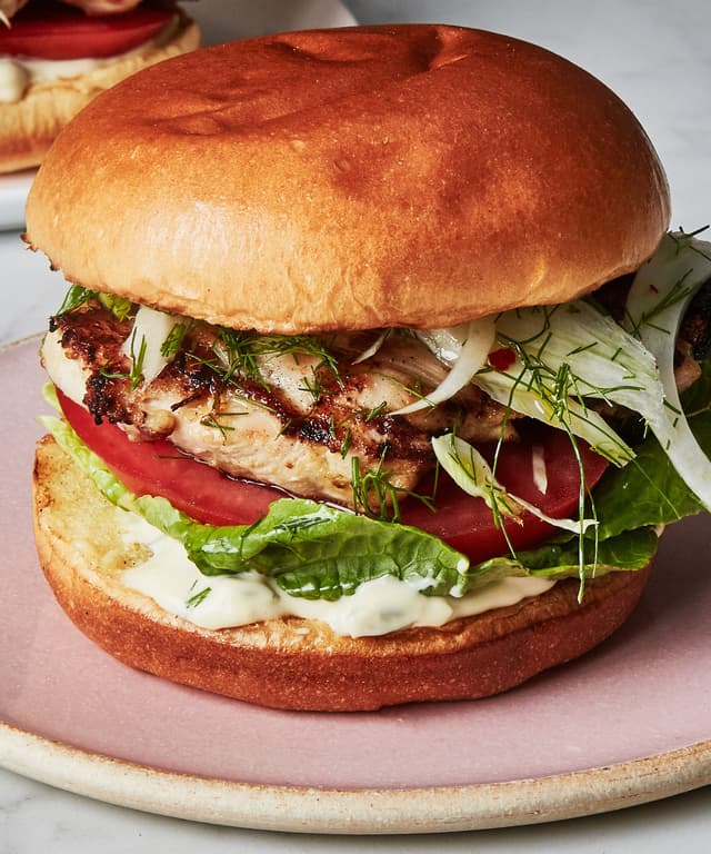 Grilled Chicken Sandwich with Caesar-ish Dressing | Punchfork