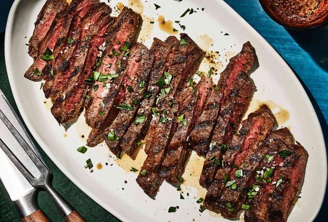 Red Wine Vinegar Marinated Flatiron Steak | Punchfork