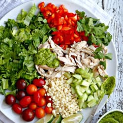 mexican green salad with jalapeno cilantro dressing Mexican Green Salad with Jalapeo-Cilantro Dressing