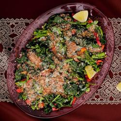 winter greens salad with pecorino dressing Lacinato Kale and Pecorino Salad