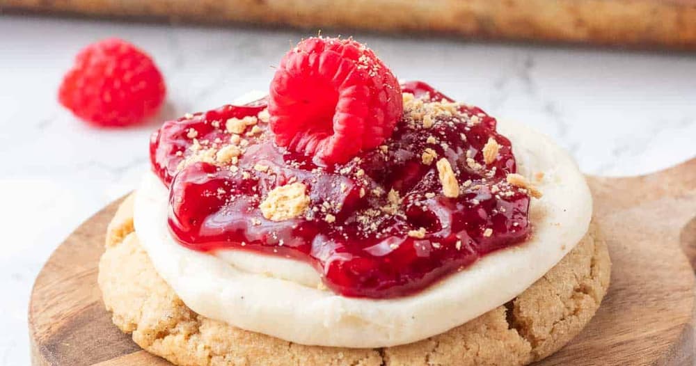 Raspberry Cheesecake Cookies | Punchfork