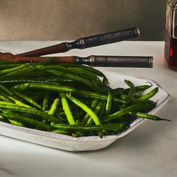 smashed green beans with lemony sumac dressing Smashed Green Beans with Lemony Sumac Dressing