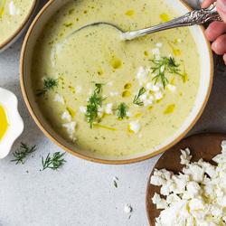 Spinach Coconut Zucchini Soup Recipe