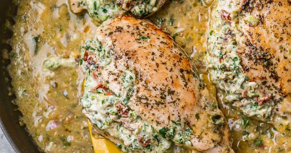 Italian Stuffed Chicken Breast | Punchfork