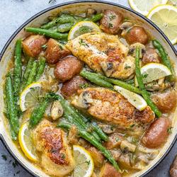 Ranch Chicken with Green Beans and Potatoes | Punchfork Ranch Chicken with Green Beans and Potatoes | Punchfork