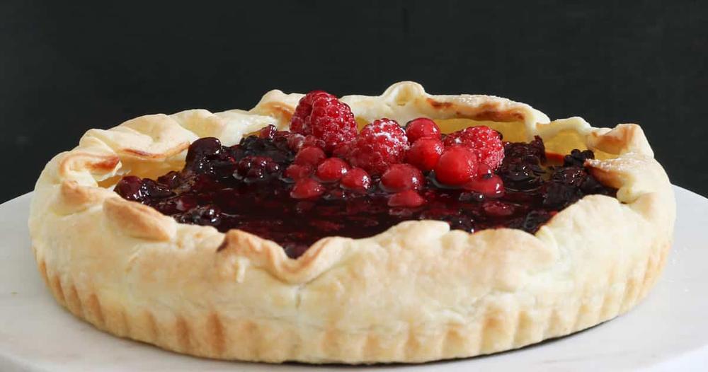 Italian Berry Ricotta Pie | Punchfork