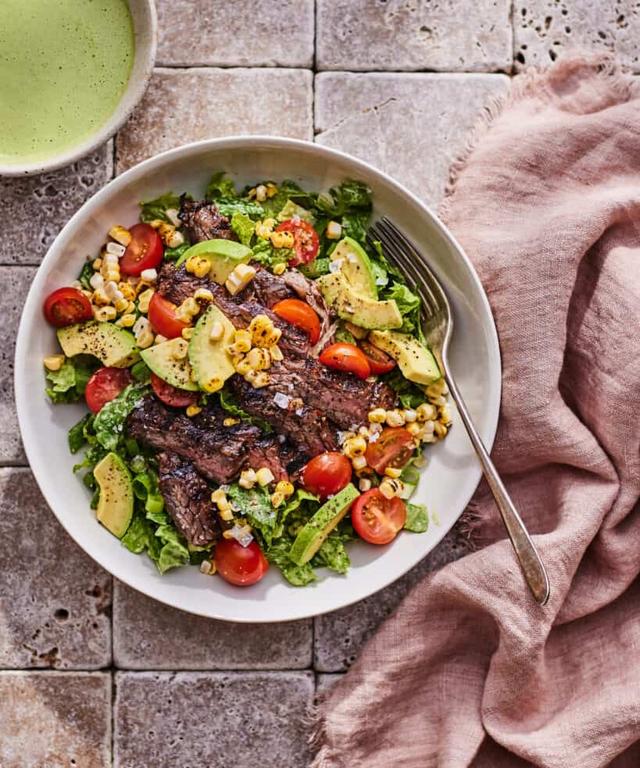 steak salad with green goddess dressing Green Goddess Steak Salad Recipe