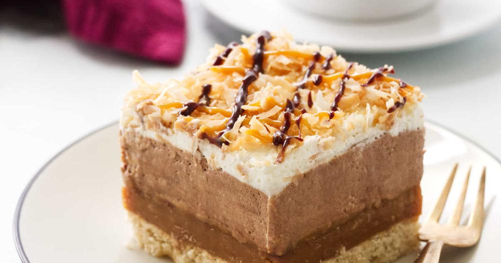 Chocolate Samoa Dessert Lasagna | Punchfork