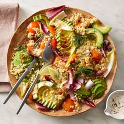 Avocado and Grilled Corn Salad with Green Goddess Dressing | Punchfork